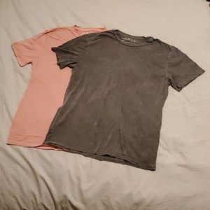Set of 2 The Rail shirts. Pink & grey. Men's medium.
